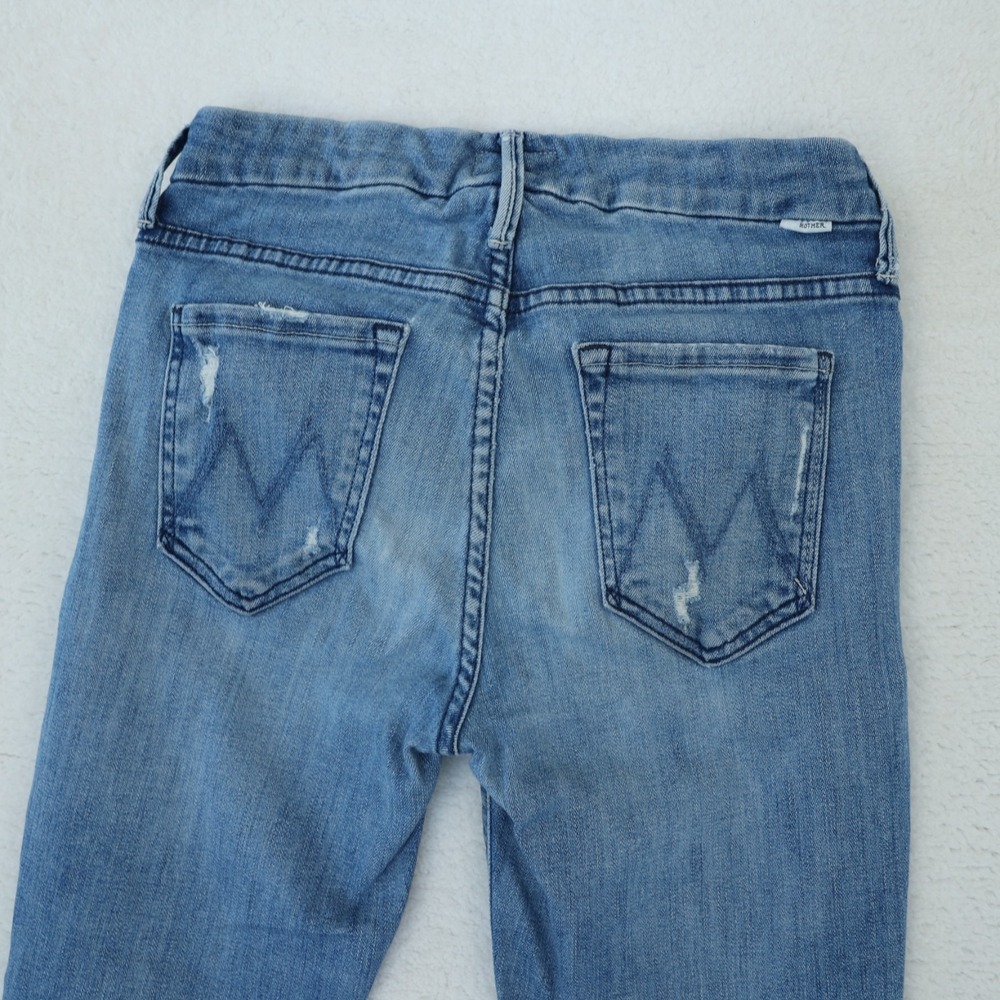 Mother The Looker Jeans Women's 27 Where There Is Smoke Ankle Step Fray‎ Skinny - Picture 7 of 16